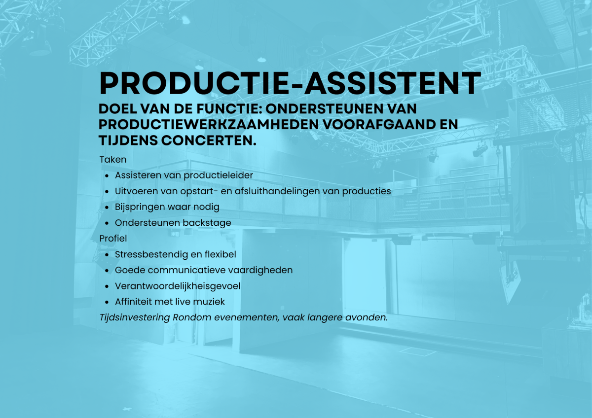 PRODUCTIE-ASSISTENT